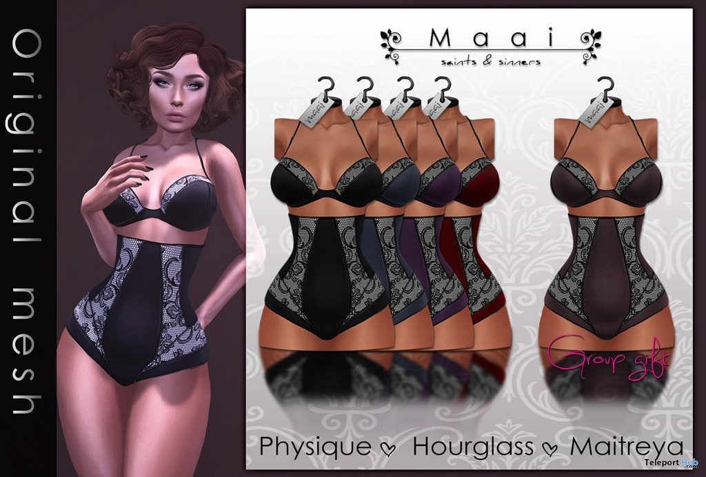 Angelica Lingerie Sugar Group Gift by MAAI - Teleport Hub - teleporthub.com