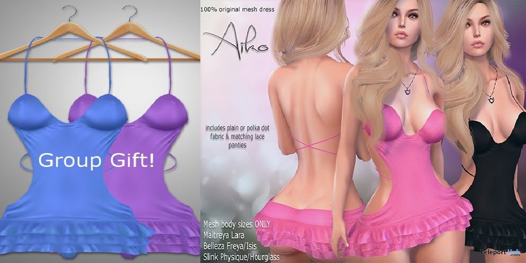 Aiko Mini Dress Group Gift by Apple May Designs - Teleport Hub - teleporthub.com