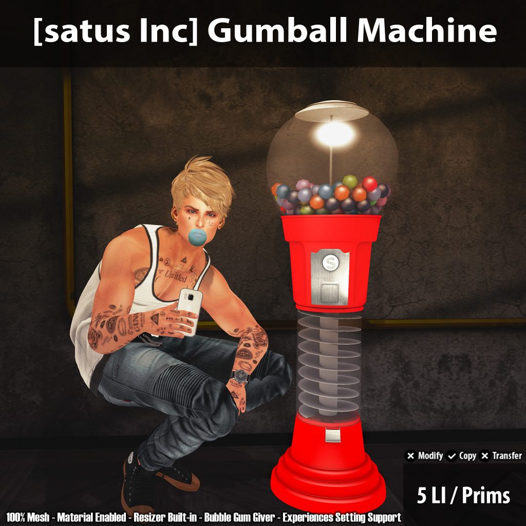 New Release: Gumball Machine by [satus Inc] - Teleport Hub - teleporthub.com