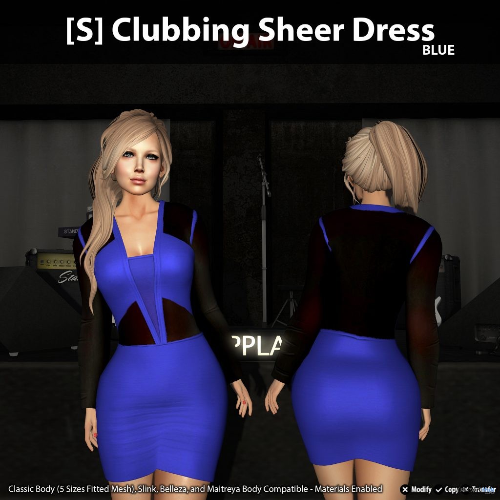 New Release: [S] Clubbing Sheer Dress by [satus Inc] - Teleport Hub - teleporthub.com
