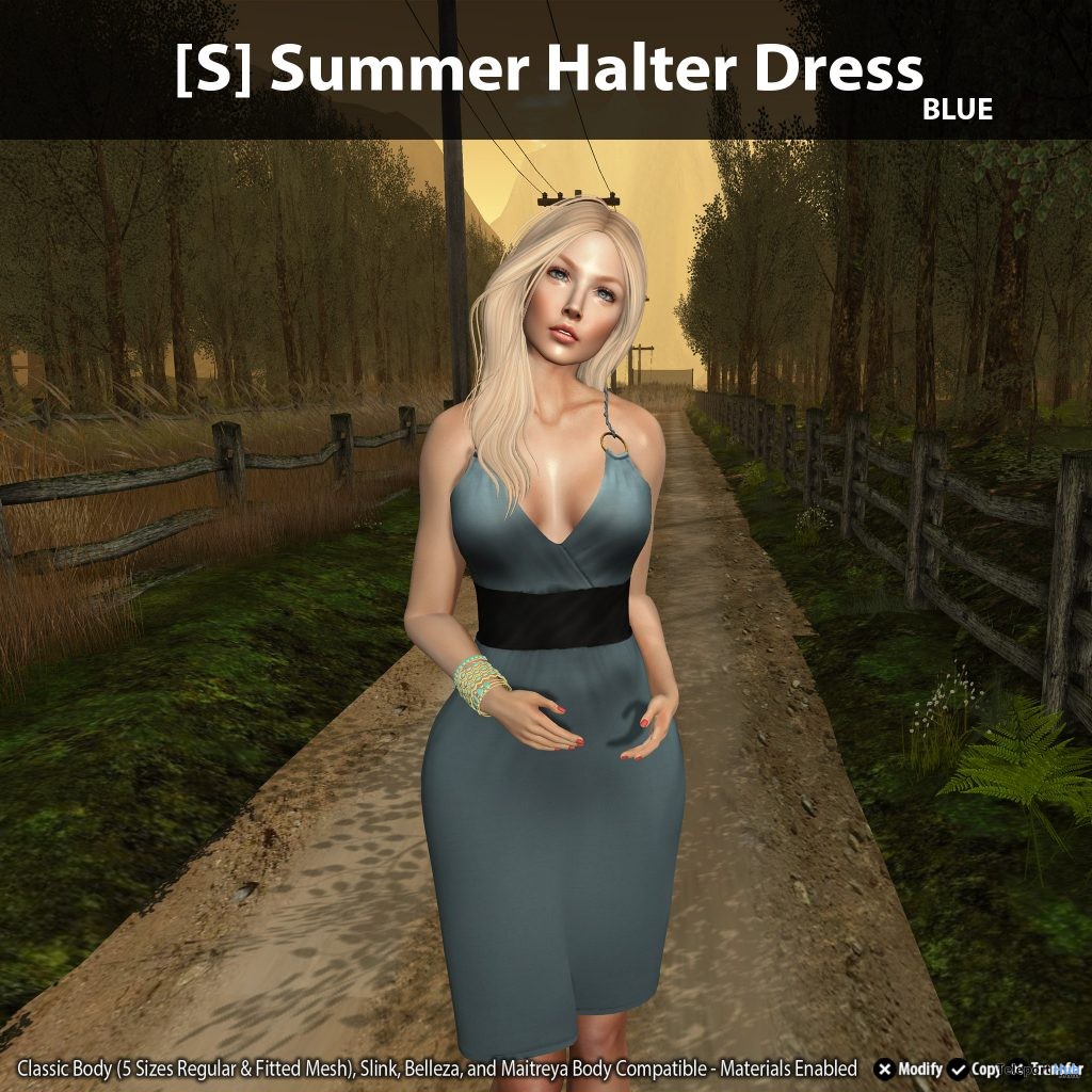 New Release: [S] Summer Halter Dress by [satus Inc] - Teleport Hub - teleporthub.com