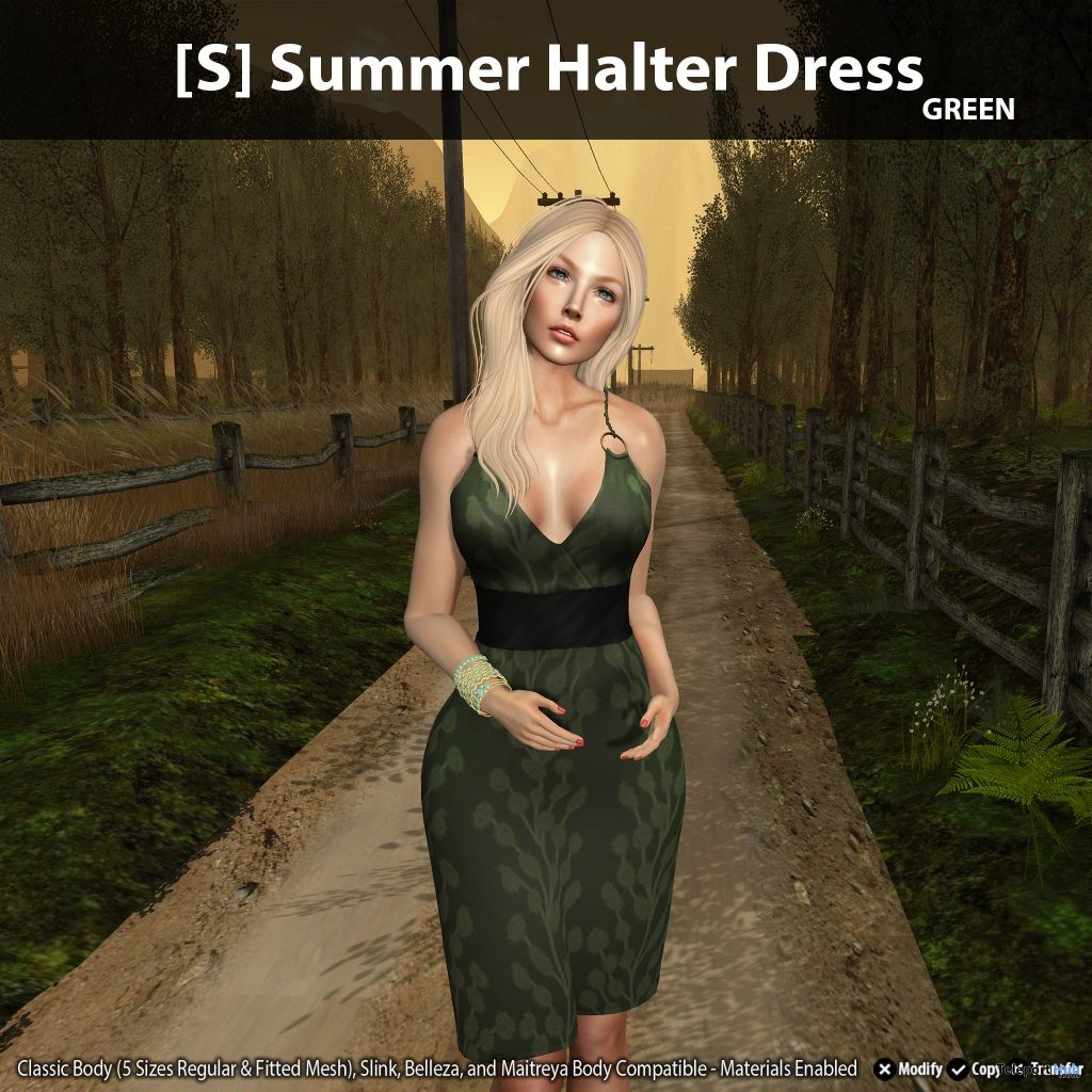 New Release: [S] Summer Halter Dress by [satus Inc] - Teleport Hub - teleporthub.com