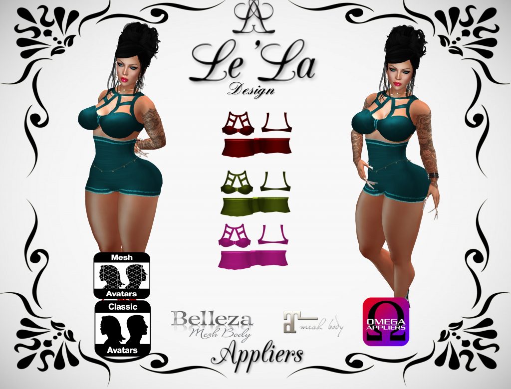 Dayoma Suit With Mesh Body Appliers Group Gift by Le’La Design - Teleport Hub - teleporthub.com