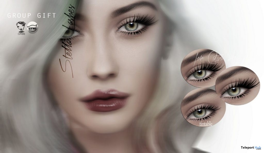 Stella Lashes For Catwa Head Group Gift by euphoric - Teleport Hub - teleporthub.com