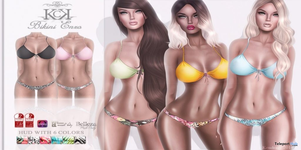 Bikini Enzo Hashtag Fashion Events Group Gift by Kendrasy Creations - Teleport Hub - teleporthub.com