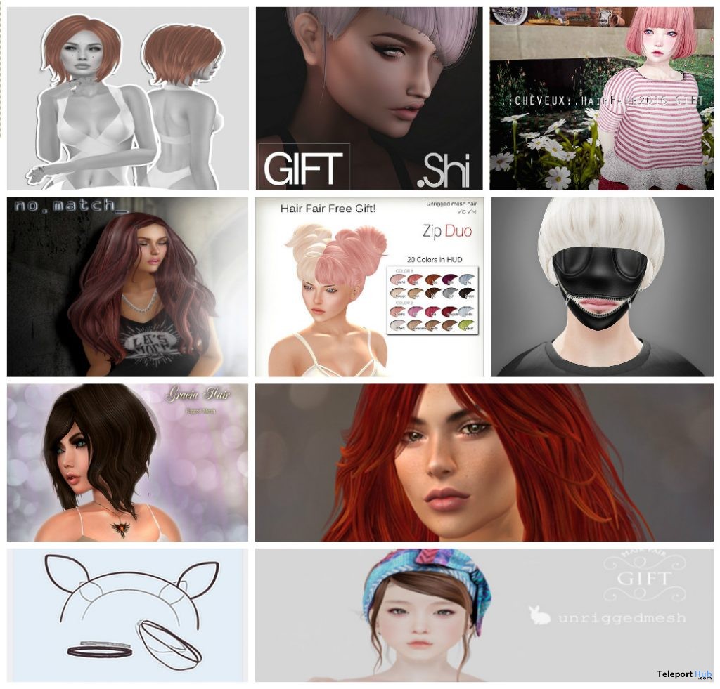 Tons of Hair and Hair Accessories Gift at Hair Fair 2016 - Teleport Hub - teleporthub.com