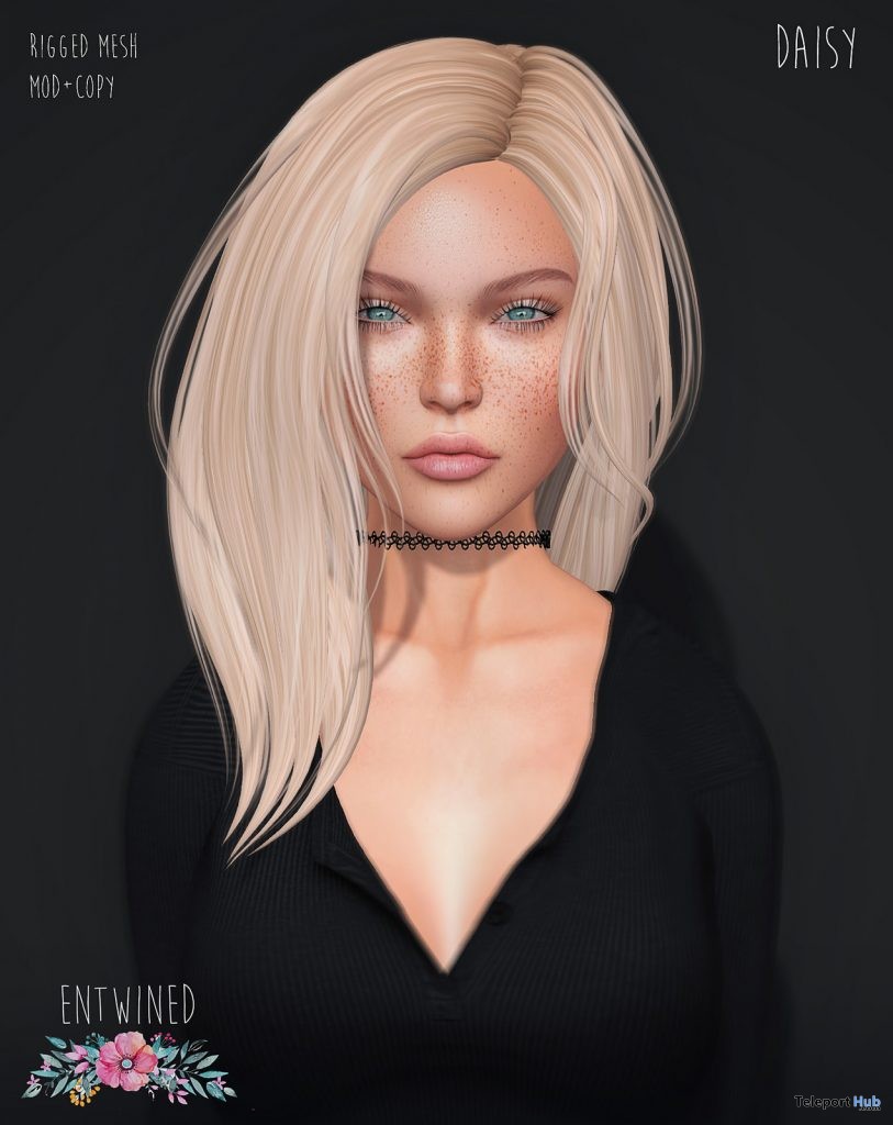 Daisy Hair Group Gift by Entwined - Teleport Hub - teleporthub.com