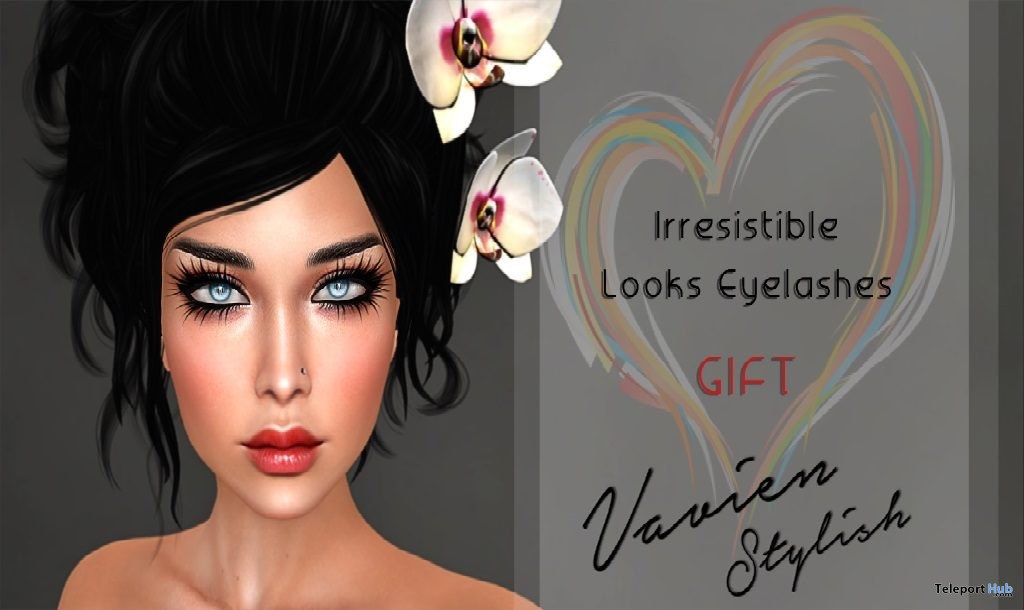 Irresistible Look Eyelashes Group Gift by VAVIEN Stylish - Teleport Hub - teleporthub.com