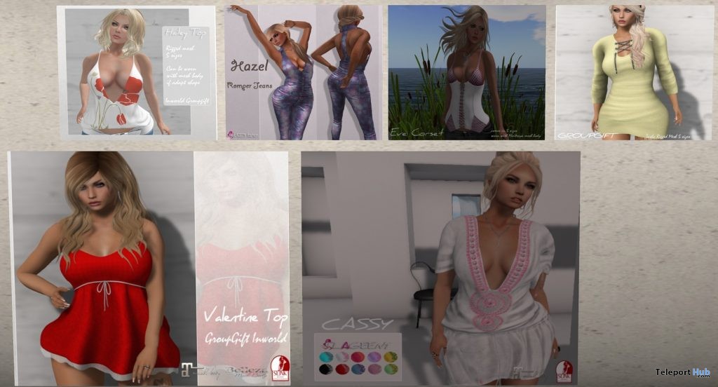 Six Outfits and Dresses Group Gifts by LAGEENY fashion - Teleport Hub - teleporthub.com