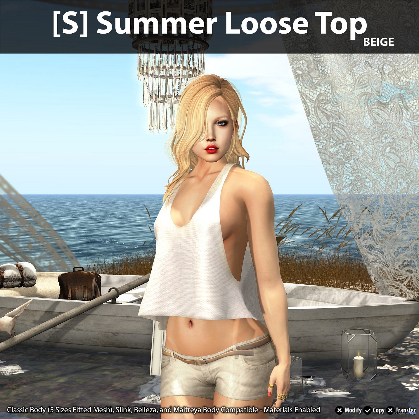 New Release: [S] Summer Loose Top by [satus Inc] - Teleport Hub - teleporthub.com