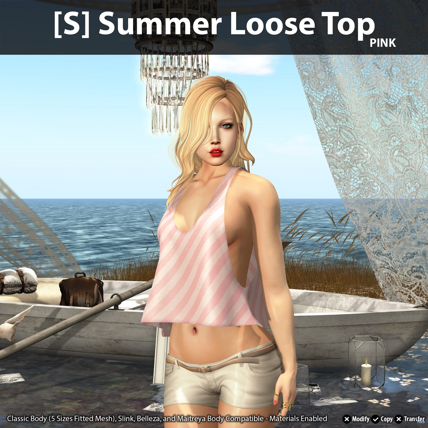 New Release: [S] Summer Loose Top by [satus Inc] - Teleport Hub - teleporthub.com