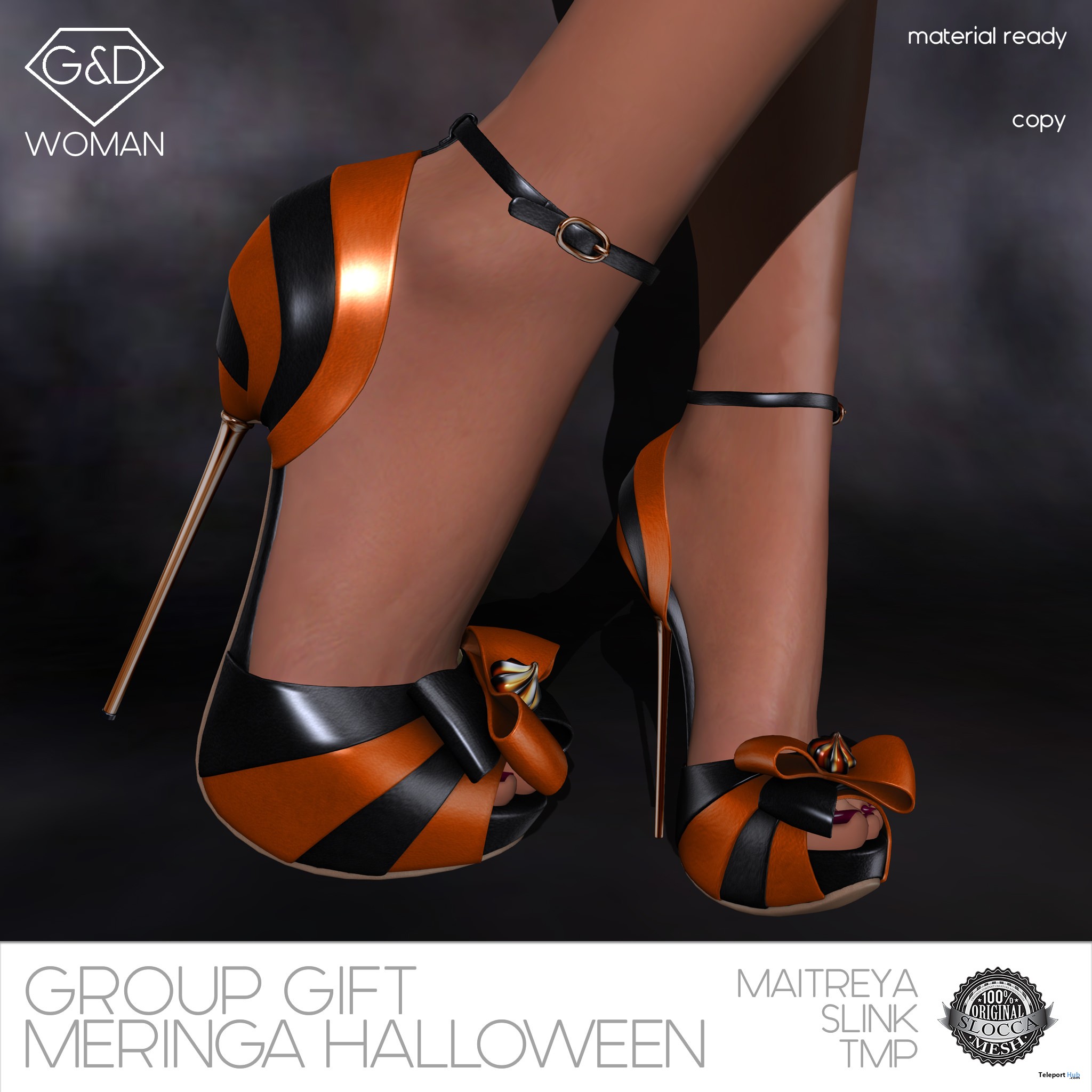 Shoes Meringa Halloween Limited Time Group Gift by G&D The Italian Style - Teleport Hub - teleporthub.com