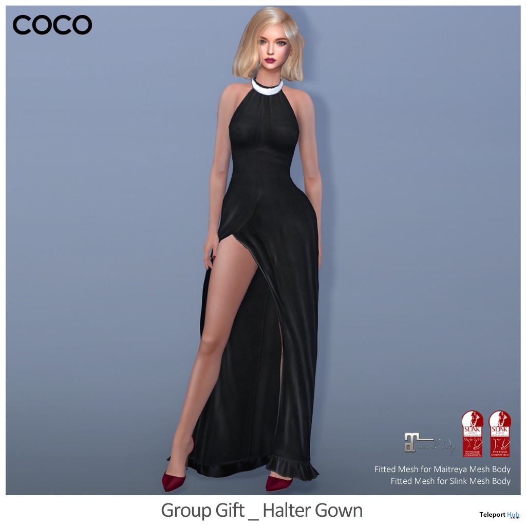 Halter Gown Group Gift by COCO Designs - Teleport Hub - teleporthub.com