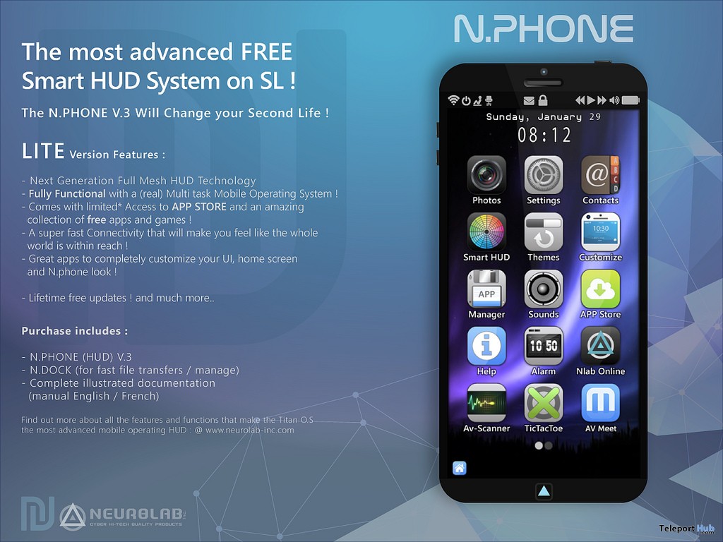 N.Phone V3 Lite Smart HUB 1L Promo Gift by Neurolab Inc - Teleport Hub - teleporthub.com
