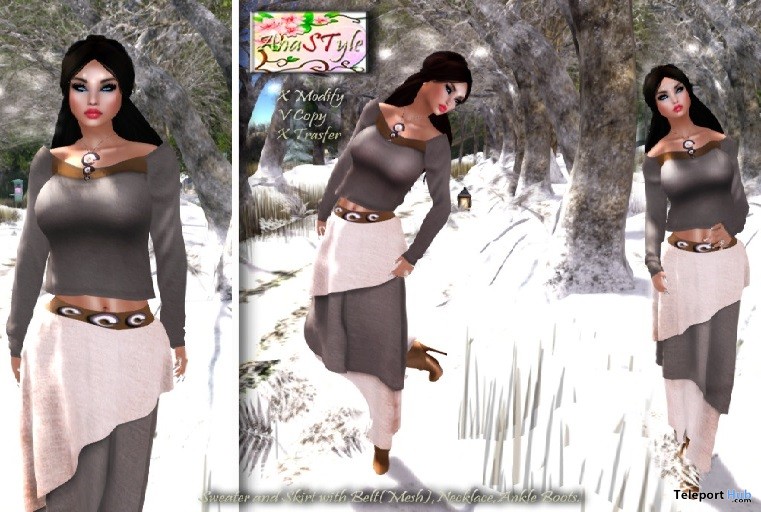 Lady Moon Outfit Teleport Hub Group Gift by AnaSTyle - Teleport Hub - teleporthub.com