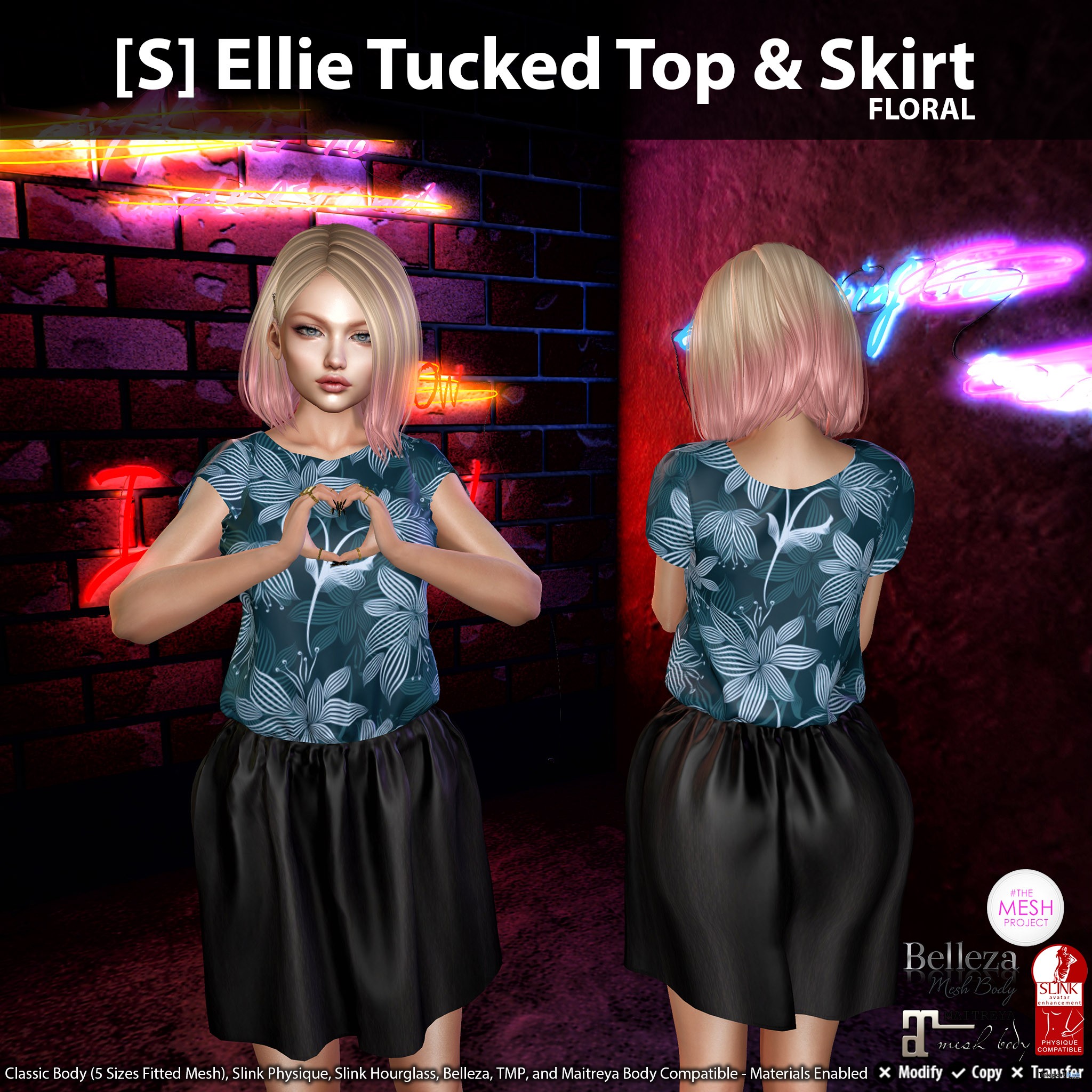 New Release: [S] Ellie Tucked Top & Skirt by [satus Inc] - Teleport Hub - teleporthub.com