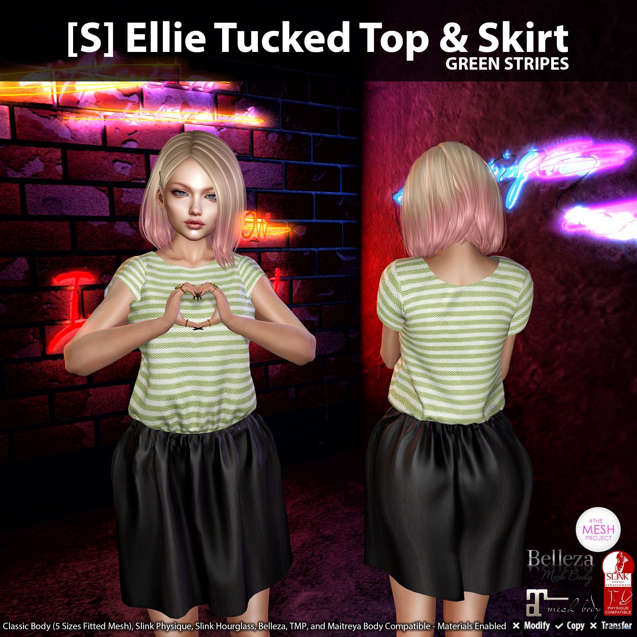 New Release: [S] Ellie Tucked Top & Skirt by [satus Inc] - Teleport Hub - teleporthub.com