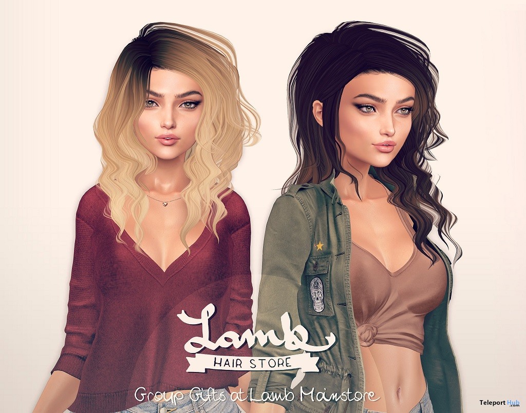 Fate & Destiny Hair Fatpack June 2018 Group Gift by Lamb - Teleport Hub - teleporthub.com