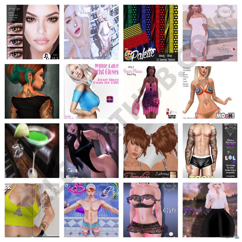 Several 10L Promo Gifts @ Jersey Shore 3 June 2018 by Various Designers - Teleport Hub - teleporthub.com