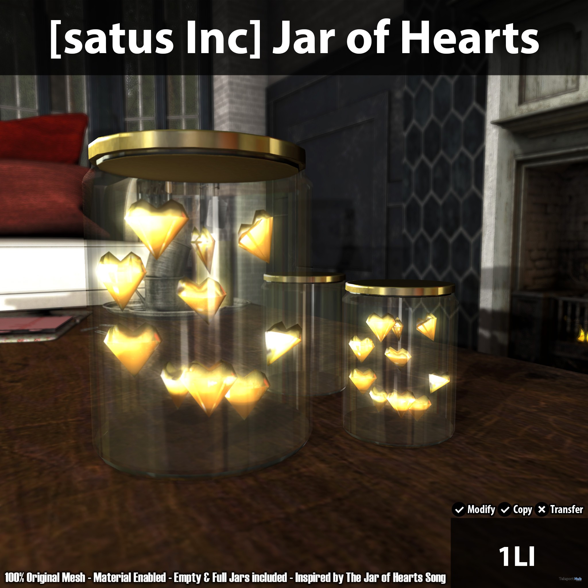 Jar of Hearts Teleport Hub Group Gift by [satus Inc] - Teleport Hub - teleporthub.com