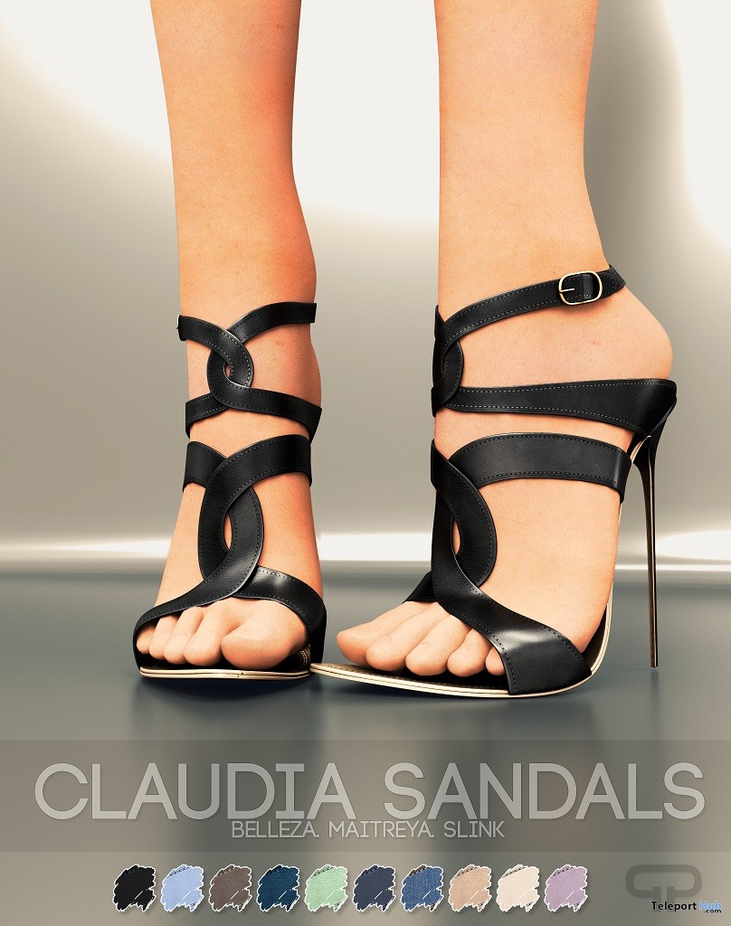 Claudia Sandals July 2018 Group Gift by Pure Poison - Teleport Hub - teleporthub.com