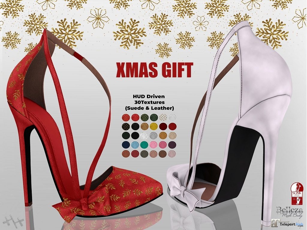 Christmas Heels Fatpack December 2018 Group Gift by Hilly Haalan - Teleport Hub - teleporthub.com