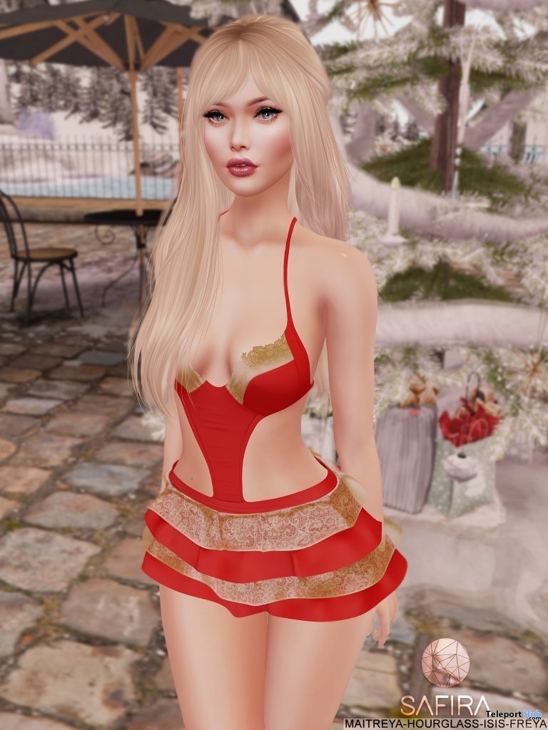 Bella Dress Christmas 2018 Group Gift by Safira - Teleport Hub - teleporthub.com