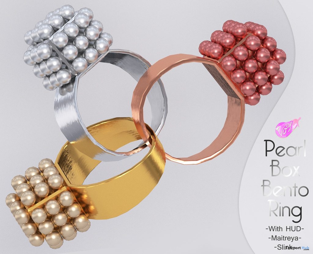 Pearl Box Bento Ring December 2018 Group Gift by VO.Z - Teleport Hub - teleporthub.com