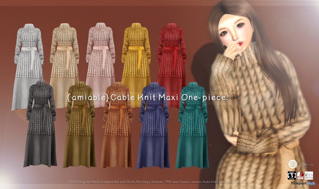 Cable Knit Maxi One-piece 50% Off Promo by {amiable} @ N21 December 2018 - Teleport Hub - teleporthub.com