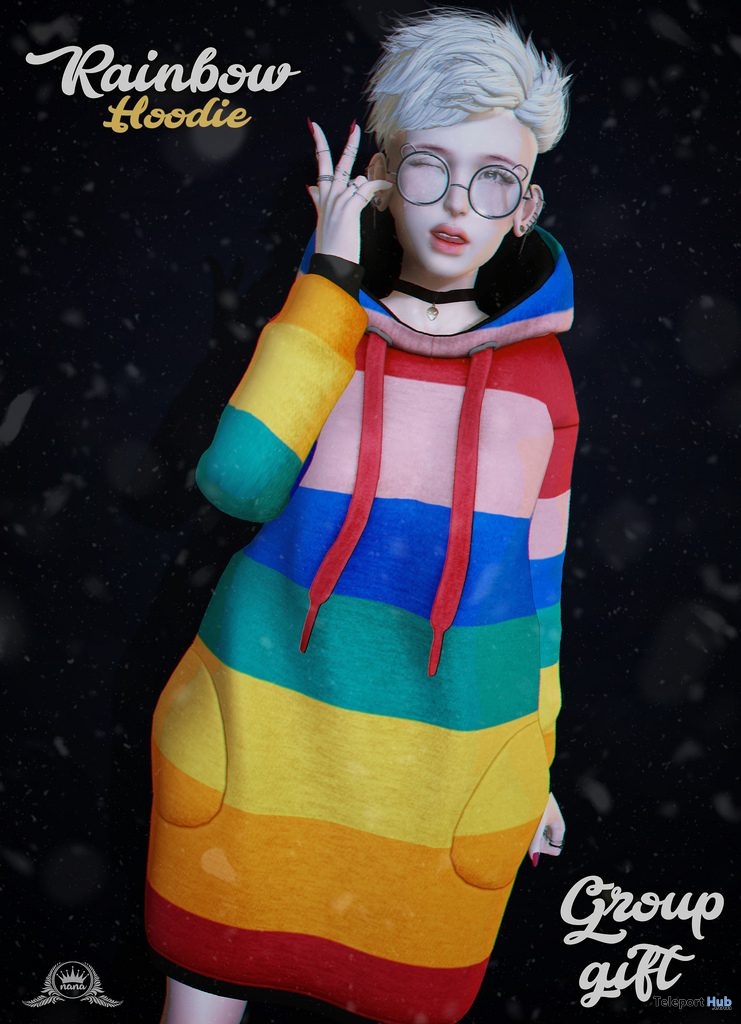 Rainbow Hoodie December 2018 Group Gift by Nana
