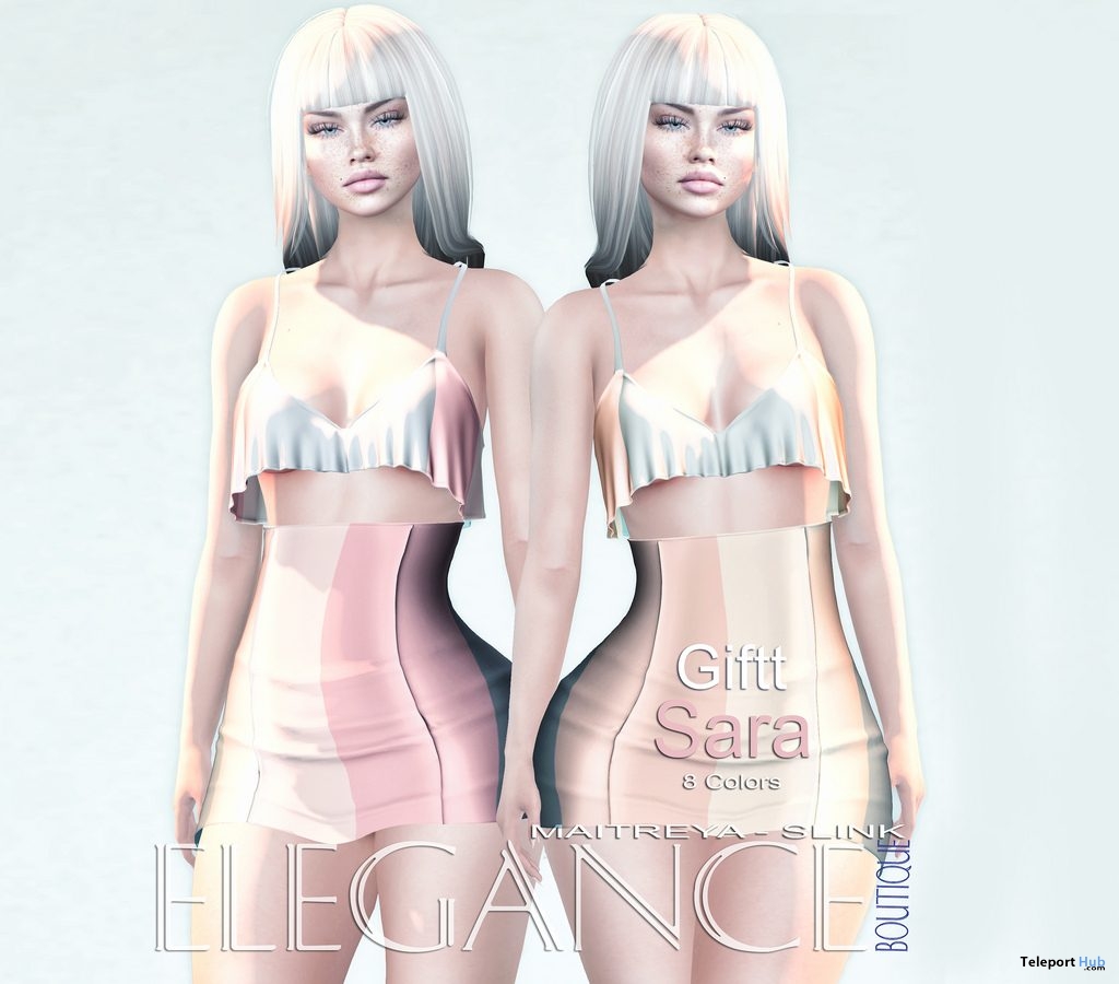 Sara Outfit December 2018 Group Gift by Elegance Boutique - Teleport Hub - teleporthub.com