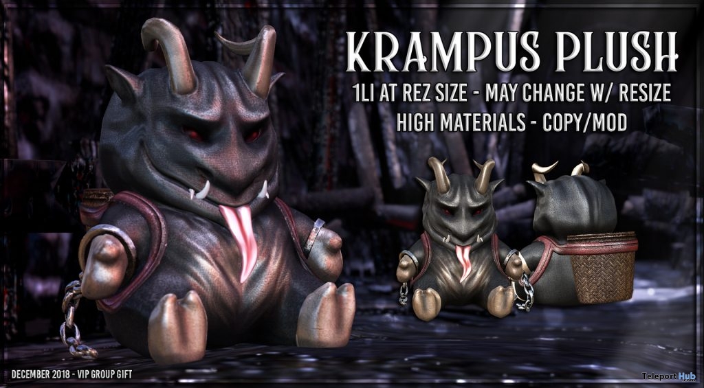 Kramps Plush December 2018 Group Gift by AsteroidBox - Teleport Hub - teleporthub.com