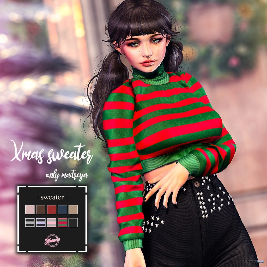 XMas Sweater December 2018 Gift by Tentacio - Teleport Hub - teleporthub.com