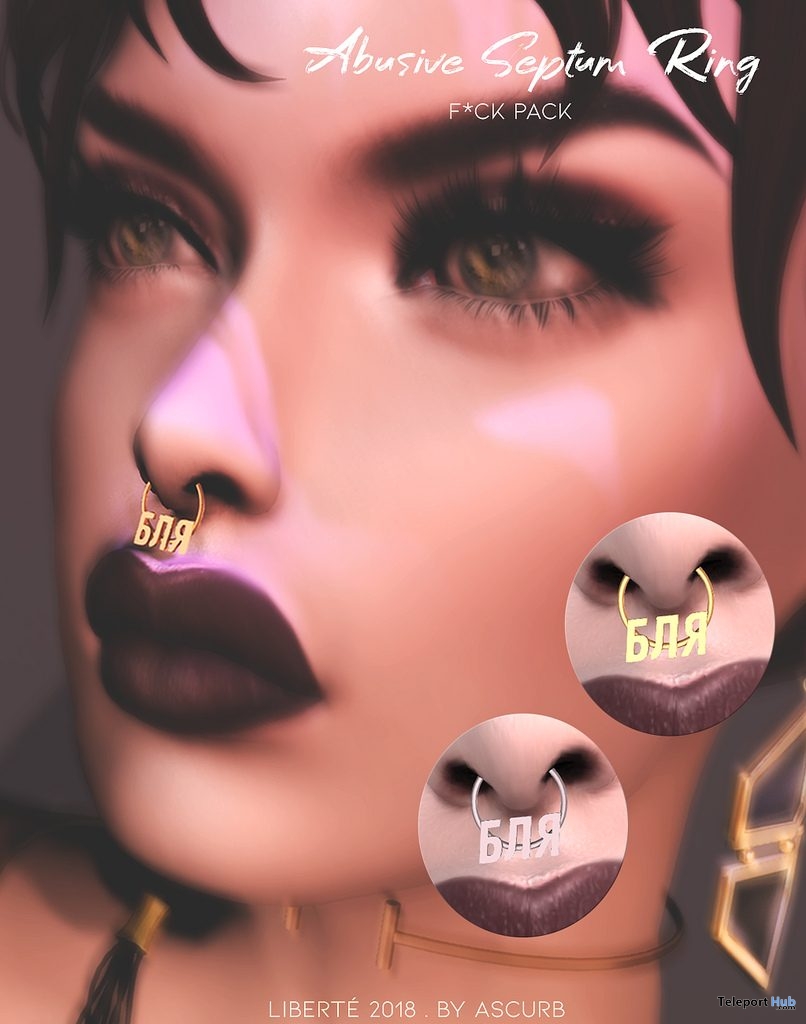 Abusive Septum Ring FPack December 2018 Group Gift by Liberte - Teleport Hub - teleporthub.com