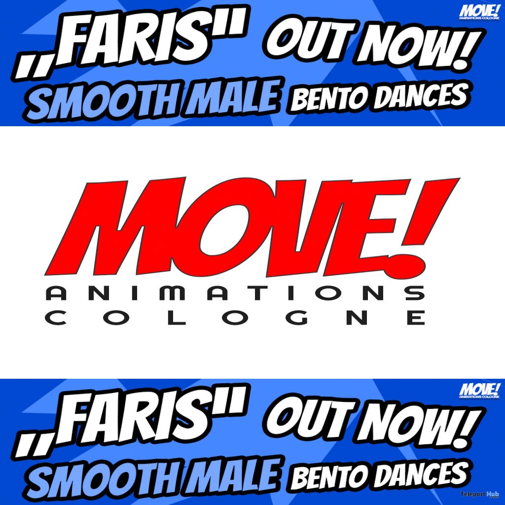 New Release: Faris Male Bento Dance Pack by MOVE! Animations Cologne - Teleport Hub - teleporthub.com