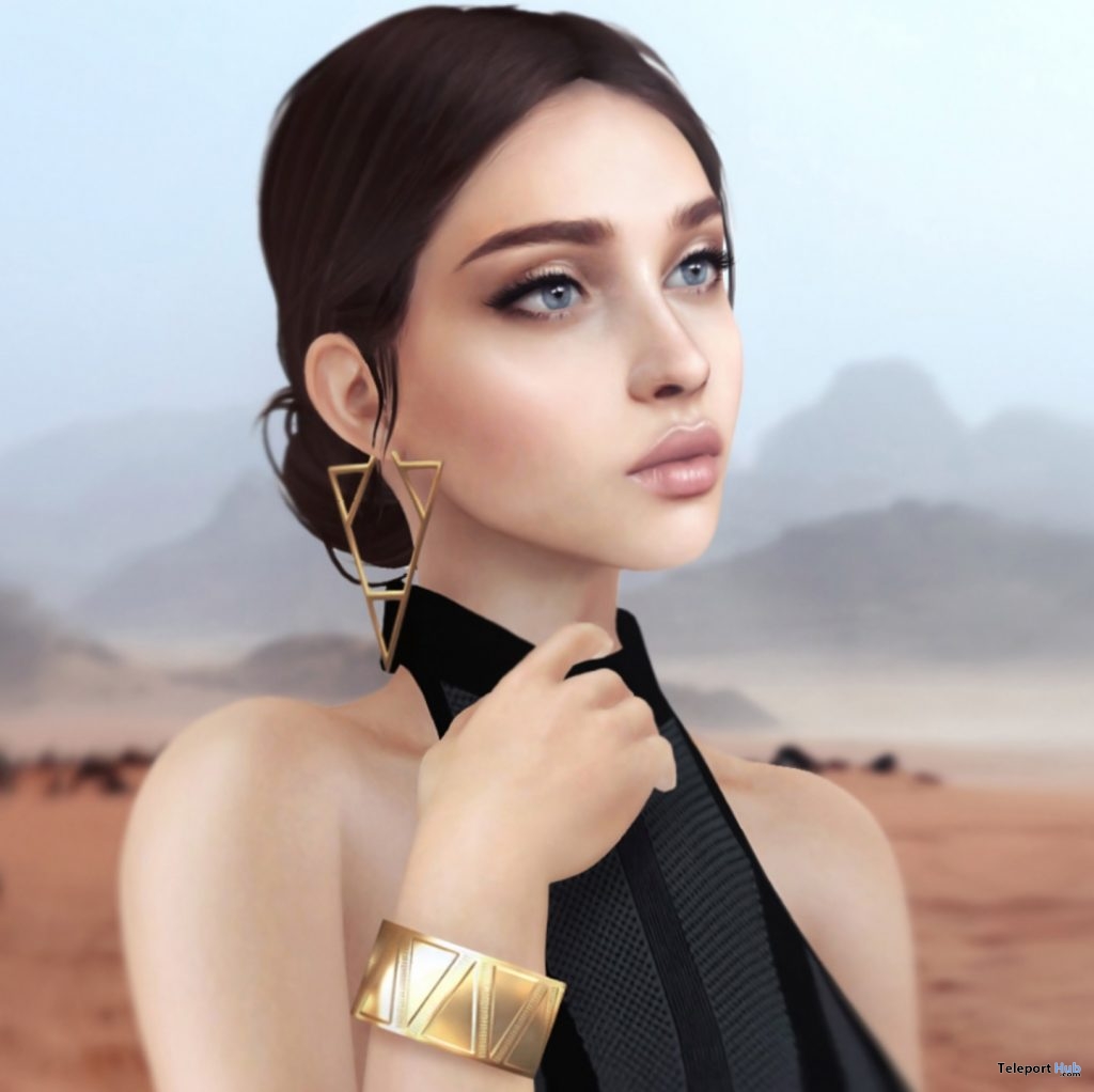Pyramid Jewelry Set December 2018 Group Gift by TETRA - Teleport Hub - teleporthub.com