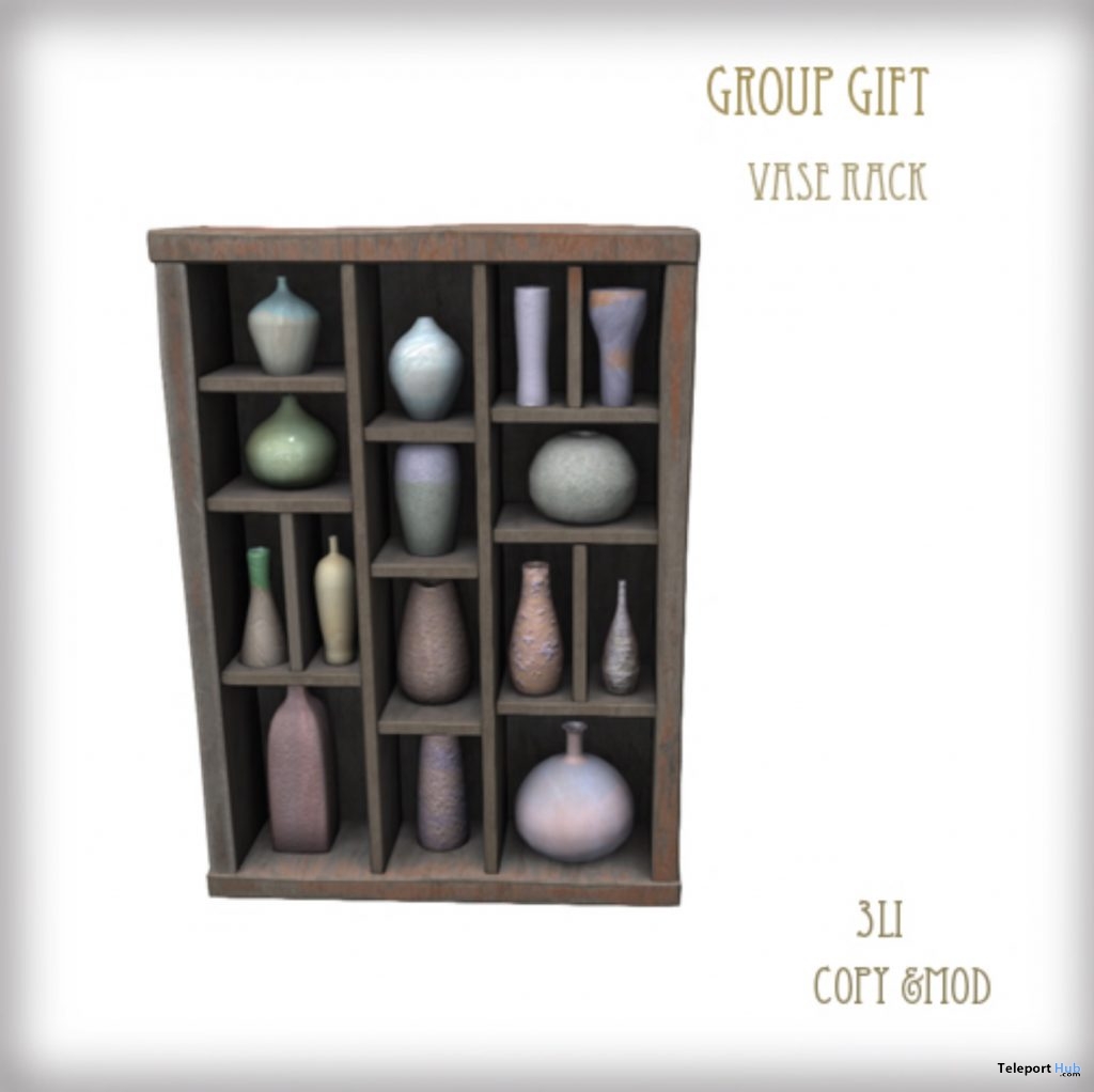Vase Rack December 2018 Group Gift by D-LAB - Teleport Hub - teleporthub.com