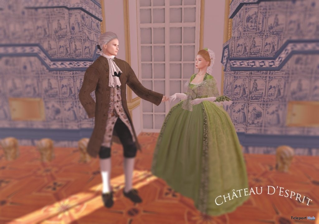 18th Century Ladies & Gentlemen Outfits With Wigs January 2019 Gift by Chateau D'Esprit - Teleport Hub - teleporthub.com