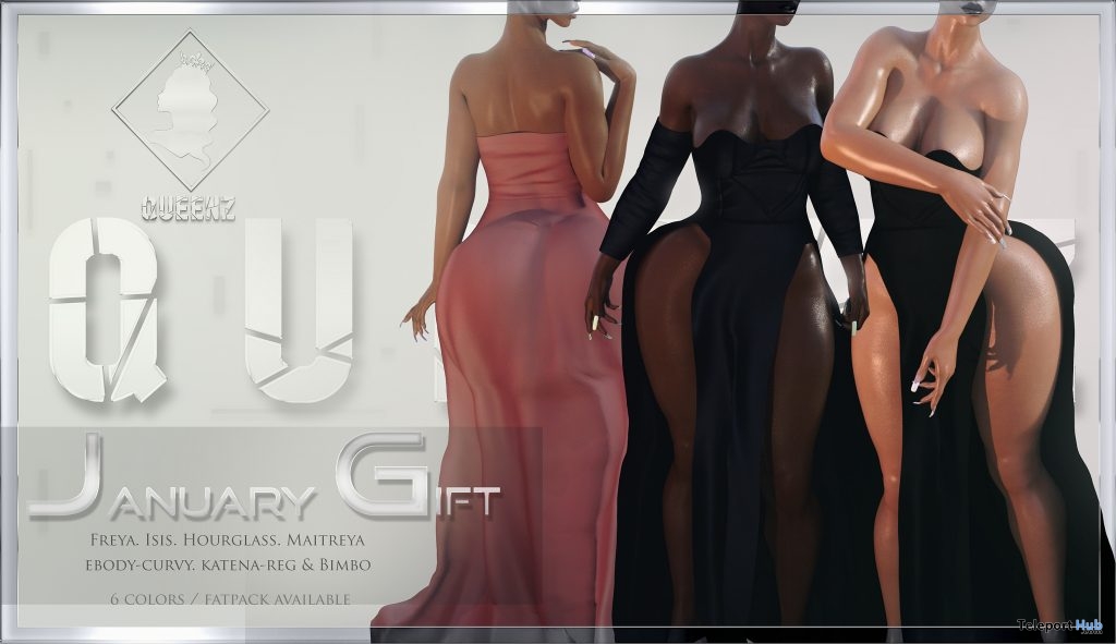 Promise Dress January 2019 Group Gift by QUEENZ - Teleport Hub - teleporthub.com