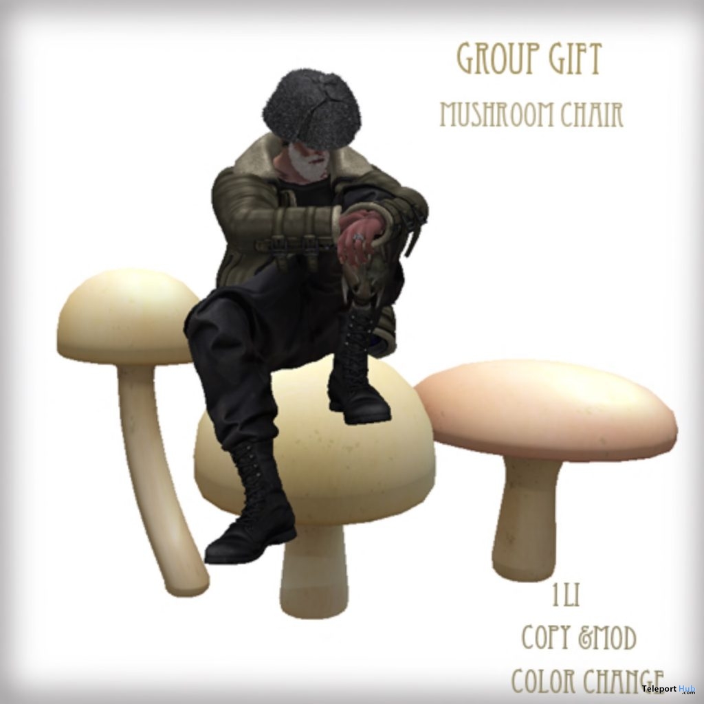 Mushroom Chair & Sky Toy Land Chair January 2019 Gift by D-LAB - Teleport Hub - teleporthub.com