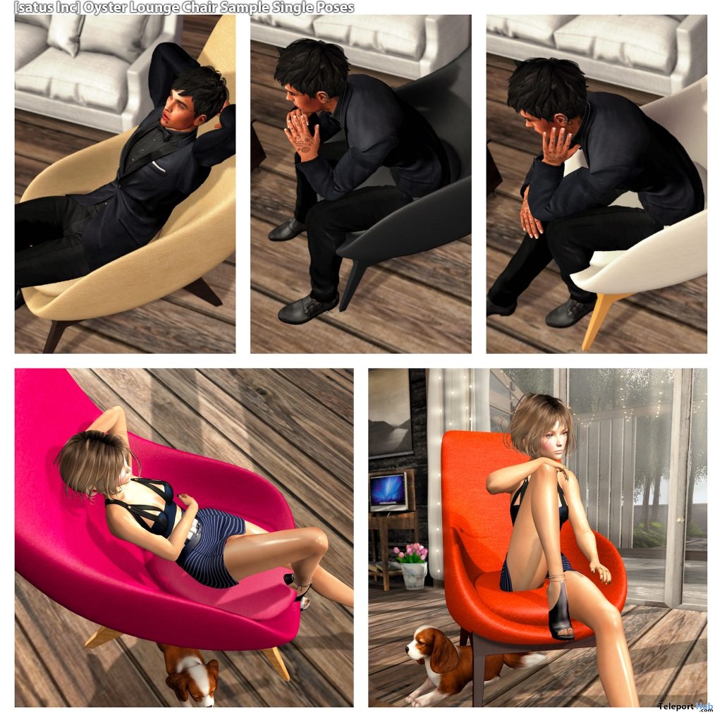 New Release: Oyster Lounge Chair [Adult] & [PG] by [satus Inc] - Teleport Hub - teleporthub.com