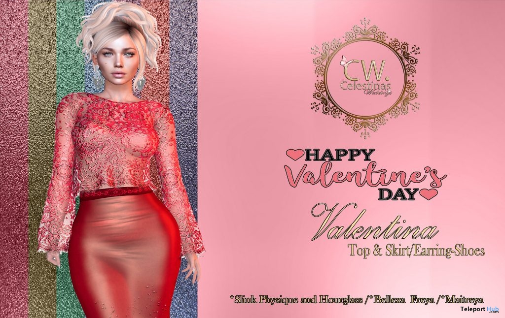 Top & Long Skirt Cherry Valentine 2019 Group Gift by Celestinas Weddings - Teleport Hub - teleporthub.com