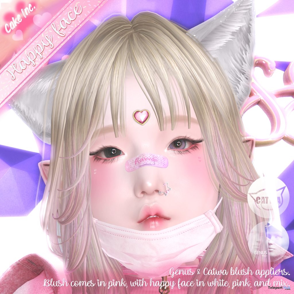 Happy Face Blusher Appliers March 2019 Group Gift by Cake Inc. - Teleport Hub - teleporthub.com