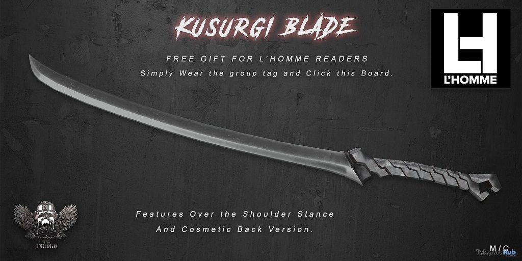 Kusurgi Blade February 2019 Group Gift by Forge - Teleport Hub - teleporthub.com