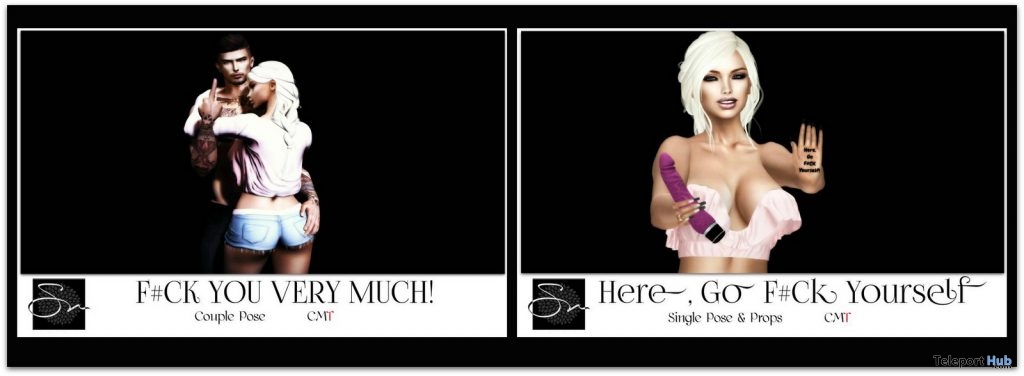 Explicit Bento Poses February 2019 Group Gift by Something New - Teleport Hub - teleporthub.com
