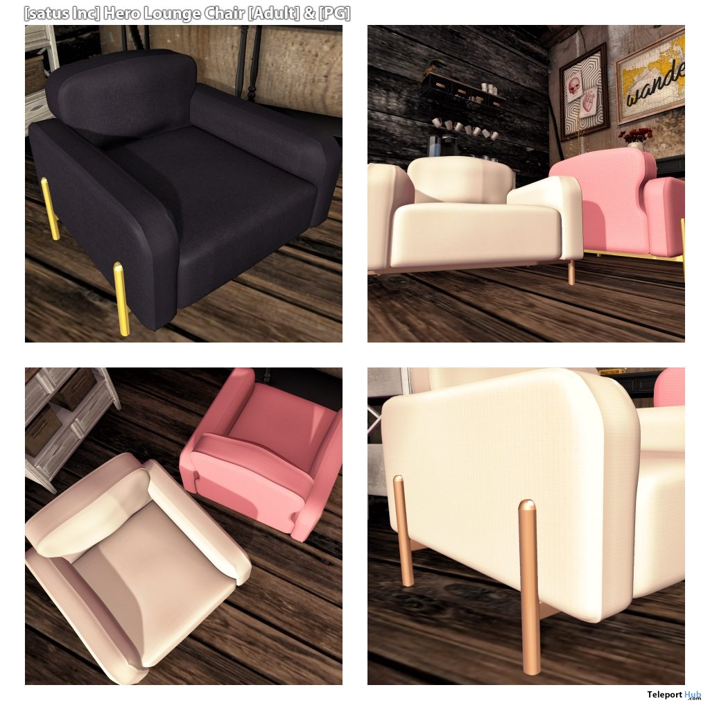 New Release: Hero Lounge Chair by [satus Inc] - Teleport Hub - teleporthub.com