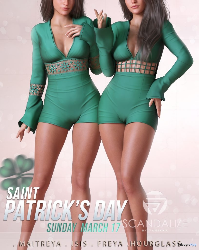 Christy Green Outfit St. Patrick's Day 2019 Group Gift by SCANDALIZE - Teleport Hub - teleporthub.com