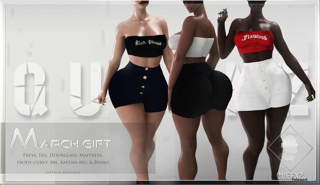 Top & Skirt Fatpack March 2019 Group Gift by QUEENZ - Teleport Hub - teleporthub.com