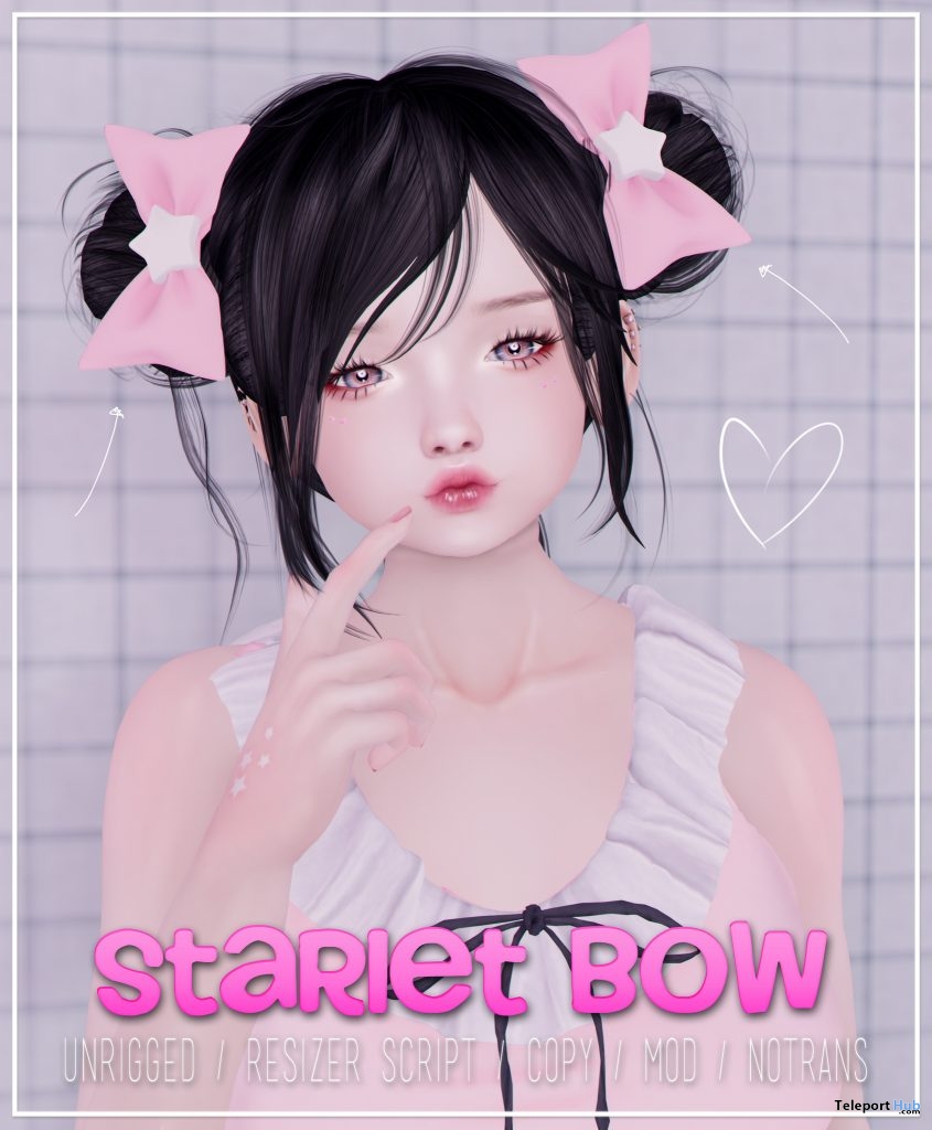 Starlet Bow March 2019 Group Gift by {jealousy.} - Teleport Hub - teleporthub.com