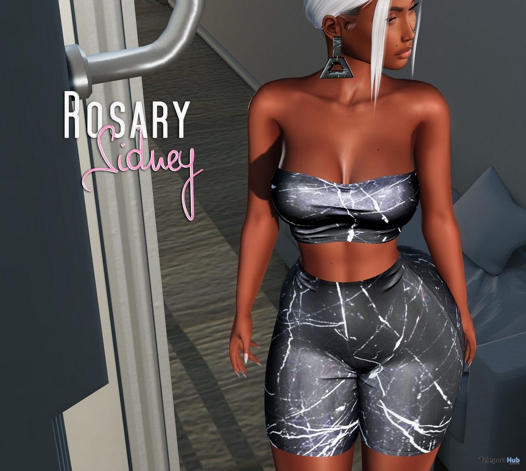 Sidney Outfit & Earrings Fatpack March 2019 Group Gift by Rosary - Teleport Hub - teleporthub.com